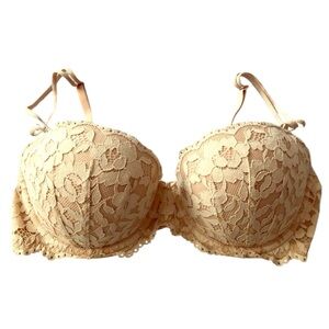 Pink Victoria’s Secret nude push up bra